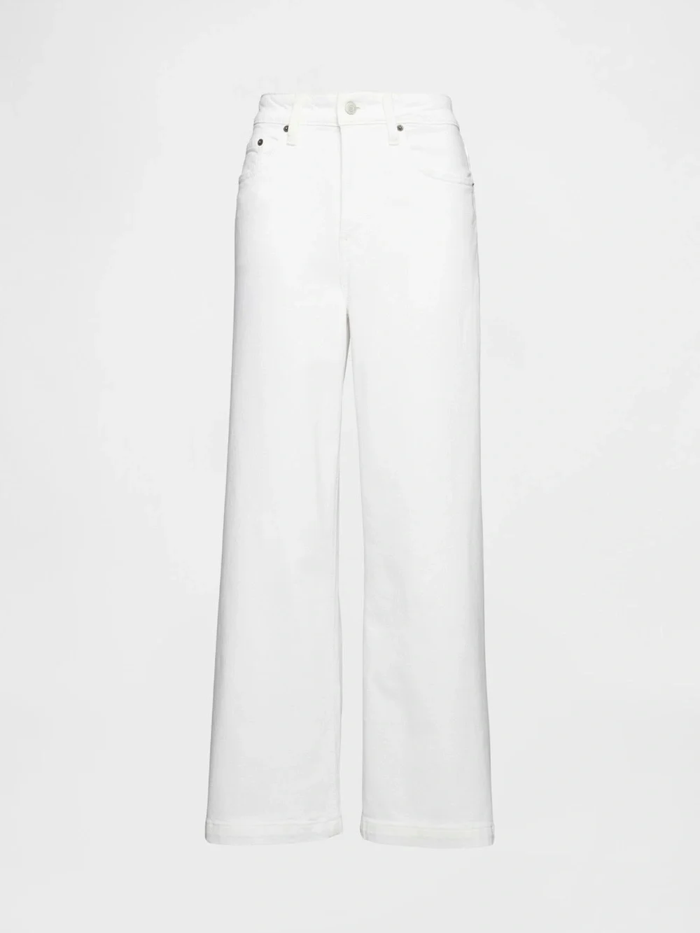 Gap Curvy High Rise Stride White Wide-Leg Ankle Jeans - Size 28 / 6 Tall - Picture 1 of 13
